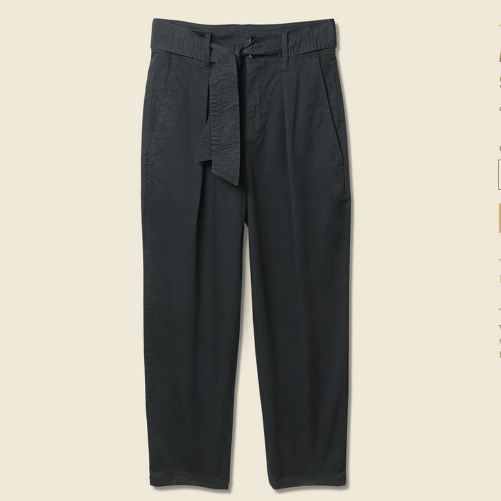 Alex Mill Avery Pleated Pant - Black